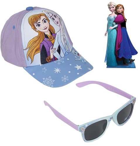 ILS I LOVE SHOPPING Set aus Hut und Sonnenbrille für Kinder, Baseballkappe, UV-Schutz, mit Visier für Kinder, verstellbar, Geschenke für Jungen (Frozen) von ILS I LOVE SHOPPING