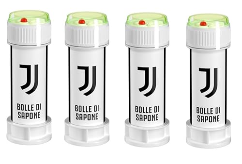 Seifenblasen – 4 Stück – Offizielles Produkt für Partys und Geburtstage von Juventus von ILS I LOVE SHOPPING