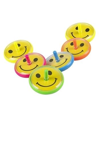 Set mit 6 Smiling-Kreiseln, Durchmesser 4 cm, 5 verschiedene Farben von ILS I LOVE SHOPPING