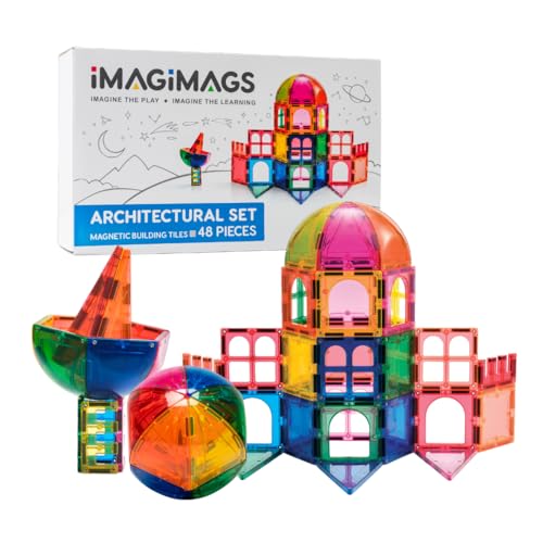 IMAGIMAGS Magnetbausteine, Magnetfliesen, Architekten Set 48 Teile für Jungen Mädchen Kinder Lernspielzeug, pädagogisches Spielzeug, Kreativ Beschäftigung Bausteine, Kleinkind, für Kinder ab 3 Jahren IMAGIMAGS Magnetbausteine, Magnetfliesen, Architekten Set 48 Teile für Jungen Mädchen Kinder Lernspielzeug, pädagogisches Spielzeug, Kreativ Beschäftigung Bausteine, Kleinkind, für Kinder ab 3 Jahren von IMAGIMAGS