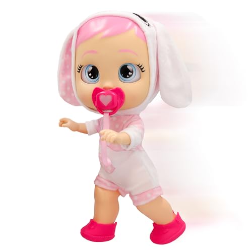 Coney Interaktive Babypuppe, hilft Coney, Seine ersten Schritte zu Machen, Macht 10+ Geräusche und Reaktionen. Weint LED-Tränen für Mädchen ab 3 Jahren von IMC TOYS BEBES LLORONES