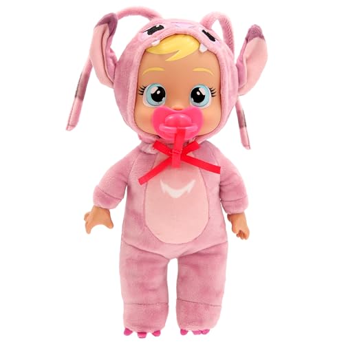 CRY Babies Tiny Cuddles Disney Angel, Babypuppe Inspiriert von Angel von Disney Lilo&Stitch, mit 3 Accessoires, Pflegen und Umsorgen, sie weint echte Tränen, Kinder ab 18 Monaten CRY Babies Tiny Cuddles Disney Angel, Babypuppe Inspiriert von Angel von Disney Lilo&Stitch, mit 3 Accessoires, Pflegen und Umsorgen, sie weint echte Tränen, Kinder ab 18 Monaten von IMC TOYS CRY BABIES