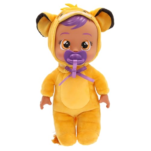 CRY Babies Tiny Cuddles Disney Simba, Babypuppe Inspiriert von Simba von Der König der Löwen, mit 3 Accessoires, Pflegen und Umsorgen, sie weint echte Tränen, Kinder ab 18 Monaten von IMC TOYS CRY BABIES