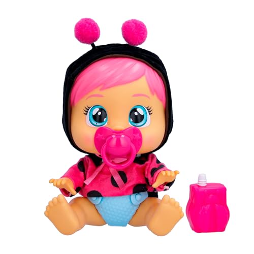 Cry Babies Loving Care Lady, Interaktive Puppe, die echte Tränen weint, einen Pyjama trägt und 3 Accessoires enthält, Spielzeug und Geschenk für Mädchen und Jungenab 18 Monaten von IMC TOYS CRY BABIES