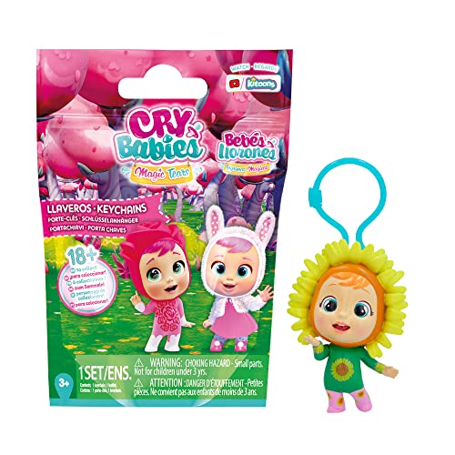 CRY BABIES MAGIC TEARS Schlüsselanhänger| Überraschungs-Sammelpuppe Schlüsselanhänger, 7cm | Geschenk, Spielzeug für Kinder ab 3 Jahre von Cry Babies Magic Tears