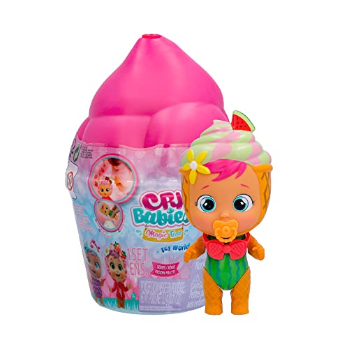 CRY BABIES MAGIC TEARS Icy World Frozen Frutti | Überraschungs-Puppe zum Sammeln, mit fruchtigem Duft, weint und kann Schnee kreieren – Spielzeug für Kinder ab 3 Jahren von Cry Babies Magic Tears