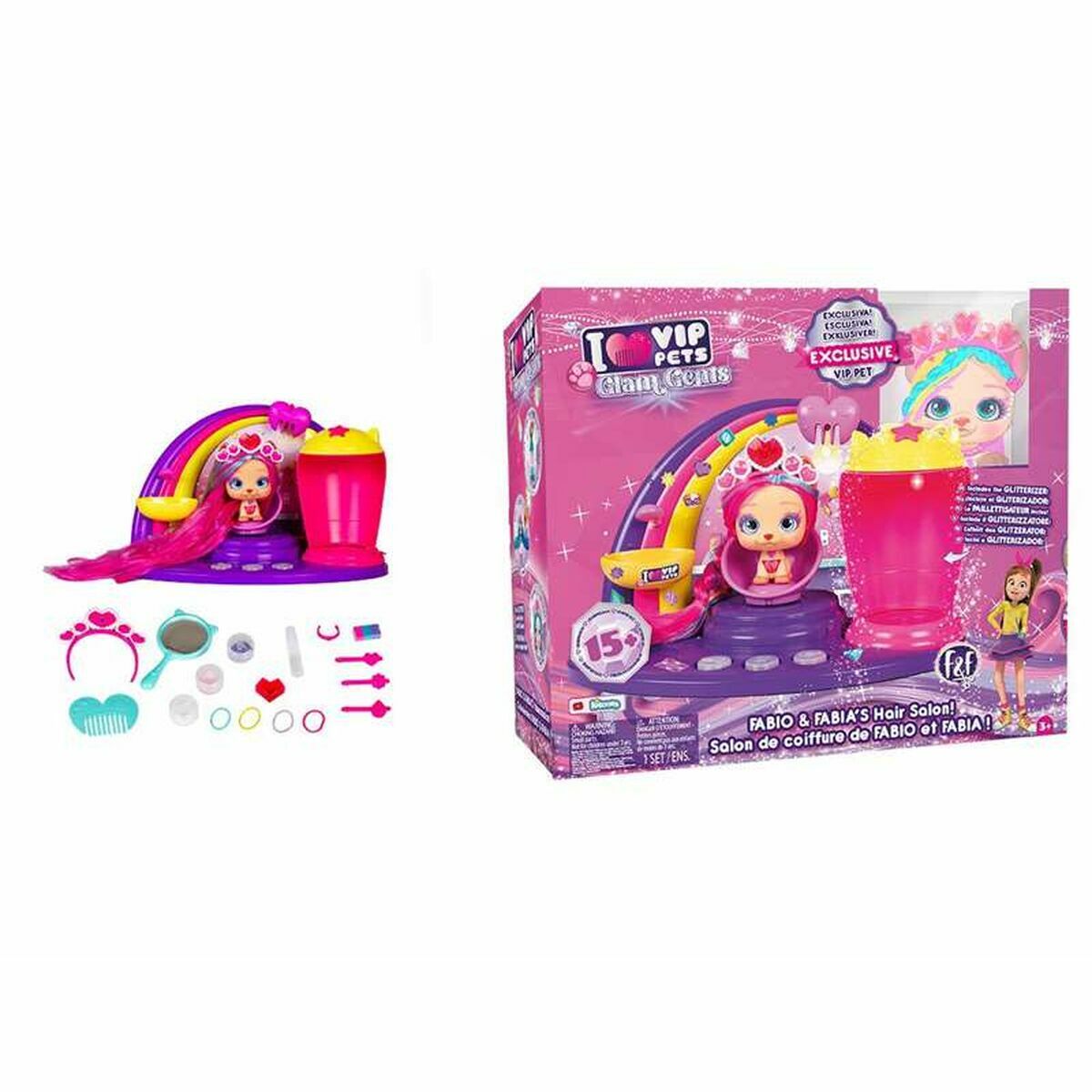 Playset IMC Toys Coifure VIP Animals of Glams Gems Fabio & Fabia Salon Friseur Playset IMC Toys Coifure VIP Animals of Glams Gems Fabio & Fabia Salon Friseur von IMC Toys