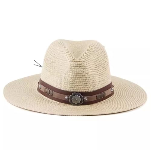 IMGASDCSD Hut. Cowboyhut aus Stroh, mehrfarbig, 56–58 cm Kopfumfang, for Männer und Frauen(Colour 2) von IMGASDCSD