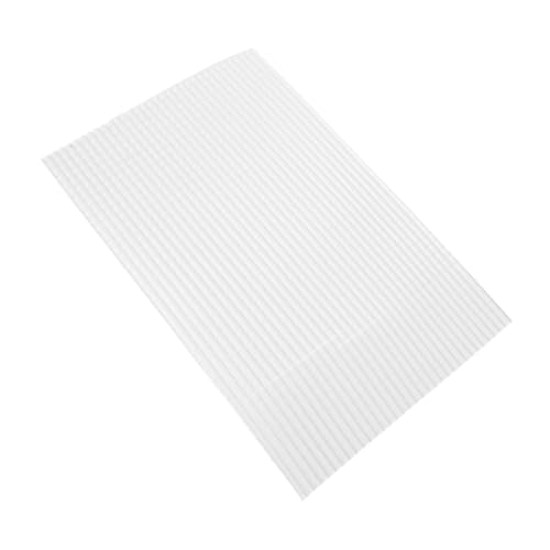 IMIKEYA 1 Blatt Puppenhausfliesen Puppenhausdekor Dachziegel für Puppenhäuser Bauen Dach für Puppenhaus Miniatur-Möbeldekoration Miniaturhausmöbel Puppenmöbel Plastik Weiß von IMIKEYA