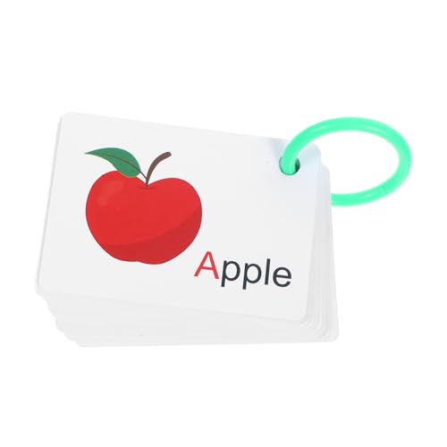 IMIKEYA 1 Englischkarten für die Früherziehung Englisches Lernspielzeug Interessantes Kinderspielzeug kognitives Kinderspielzeug Kleinkind-Flash-Karte Papier von IMIKEYA