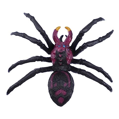 IMIKEYA 1 PC Schwarzes Spinnenspielzeug Halloween Spinnendekorationen Gruselige Halloween Dekorationen Indoor Springspinnenspielzeug Spinnenspielzeug Spinnenstreich Gefälschte Simulation von IMIKEYA