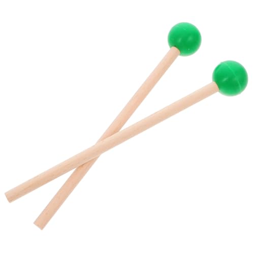 IMIKEYA 1 Paar Marimbaschlägel Instrumentenhammer Marimba-Sticks Xylophon Percussion Mallets Stöcke Rhythmus-Sticks Schlaginstrument Klein Zunge Erwachsene Green Buchenholz von IMIKEYA