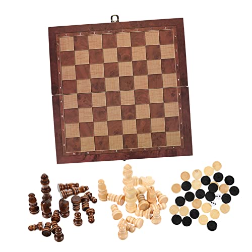 IMIKEYA 1 Satz 3 1 Holzschach Schachspielbrett Kinderschach Schachbrett Spielzeugschach Schach hölzern Brown IMIKEYA 1 Satz 3 1 Holzschach Schachspielbrett Kinderschach Schachbrett Spielzeugschach Schach hölzern Brown von IMIKEYA