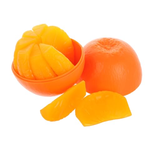 IMIKEYA 1 Satz 3D -Puzzlespielzeug interaktives Orangenpuzzle Hand-Auge-Koordination Würfelpuzzle für süße Puzzlewürfel Fruchtwürfel Kunststoff Kunststoff von IMIKEYA
