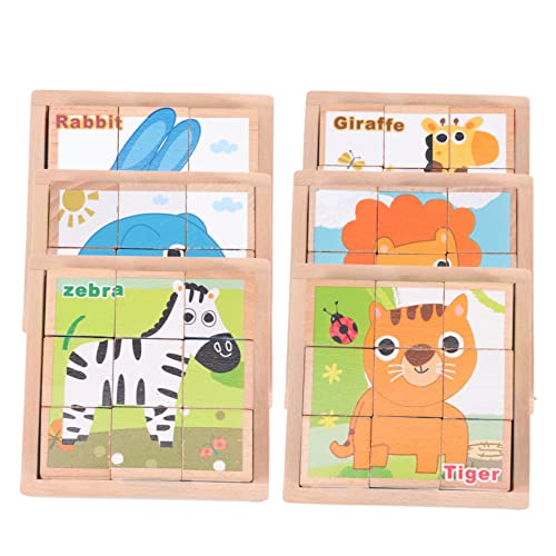 IMIKEYA 1 Satz 3D-dreidimensionales Bausteinspielzeug Bildungsspielzeug Cartoon-Puzzle Kinderpuzzle Lustiger Puzzleblock Puzzlespielzeug Kinderspielzeug Kreatives Rätsel Puzzle-Block Holz IMIKEYA 1 Satz 3D-dreidimensionales Bausteinspielzeug Bildungsspielzeug Cartoon-Puzzle Kinderpuzzle Lustiger Puzzleblock Puzzlespielzeug Kinderspielzeug Kreatives Rätsel Puzzle-Block Holz von IMIKEYA