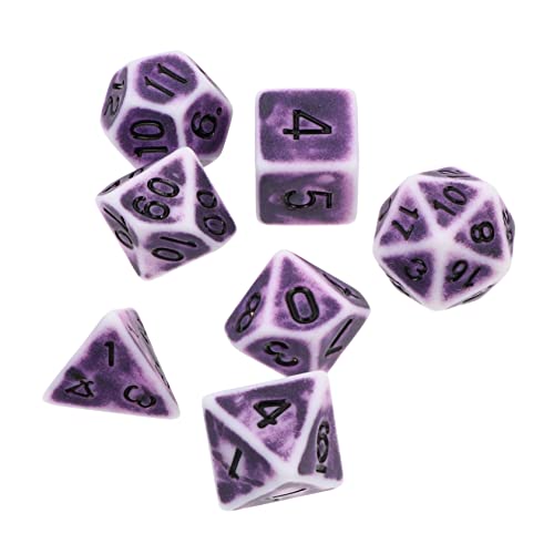 IMIKEYA 1 Satz 7 Stück Partyzubehör Spiel Zahlenwürfel einseitig Unterhaltung Retro großer Jumbo polyedrische Würfel Acryl Würfel alte Würfel Violett IMIKEYA 1 Satz 7 Stück Partyzubehör Spiel Zahlenwürfel einseitig Unterhaltung Retro großer Jumbo polyedrische Würfel Acryl Würfel alte Würfel Violett von IMIKEYA
