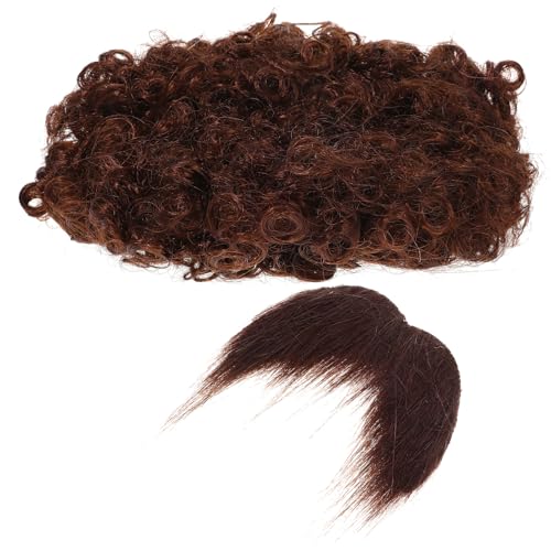 IMIKEYA 1 Satz Afro-perücke Bausatz Braune Perücke Halloween Kostümzubehör Halloween Gefälschte Bärte Kostüm Prop Bart Neuheitskostüm Chemiefasergarn Aus Polypropylen Brown IMIKEYA 1 Satz Afro-perücke Bausatz Braune Perücke Halloween Kostümzubehör Halloween Gefälschte Bärte Kostüm Prop Bart Neuheitskostüm Chemiefasergarn Aus Polypropylen Brown von IMIKEYA