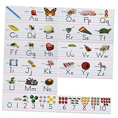 IMIKEYA 1 Satz Alphabet Karten für Kindergarten Lernspielzeug für Frühe Bildung Kognitiven Fähigkeiten und Kreativen Lernmethoden von IMIKEYA