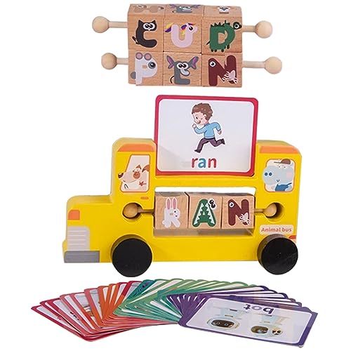 IMIKEYA 1 Satz Alphabet Lernspielzeug für Spieltier mit Holzblöcken Fördert Kognitive Fähigkeiten und Hand Auge Koordination für Jungen IMIKEYA 1 Satz Alphabet Lernspielzeug für Spieltier mit Holzblöcken Fördert Kognitive Fähigkeiten und Hand Auge Koordination für Jungen von IMIKEYA
