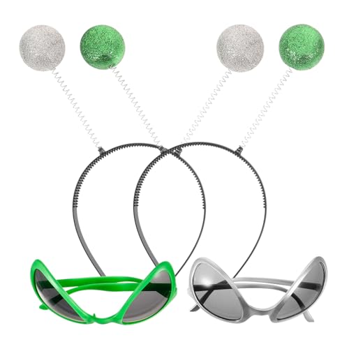 IMIKEYA 1 Satz Außerirdische Kopfknopfbrille Halloween Alien-kostümzubehör Marskostüm Alien-party-zubehör Led Partygeschenke Zum Thema Weltraum Stirnband Suchen Plastik IMIKEYA 1 Satz Außerirdische Kopfknopfbrille Halloween Alien-kostümzubehör Marskostüm Alien-party-zubehör Led Partygeschenke Zum Thema Weltraum Stirnband Suchen Plastik von IMIKEYA