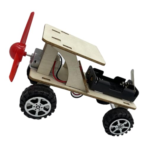 IMIKEYA 1 Satz Auto zusammenbauen experimentieren holzspielzeug Technik DIY Spielzeugauto Wissenschaftliche Experimente Windbetriebenes Autospielzeug Lehrhilfe Metall Komponenten von IMIKEYA