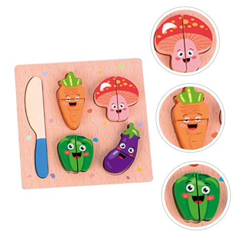 IMIKEYA 1 Satz Bausteine ​​Slicer Kinderspielzeug Schneidespielzeug Kordelzugspielzeug Frühpädagogisches Sicheres Schneidespielzeug Simulationsspielzeug Kordelzug Schneidespielzeug Holz von IMIKEYA
