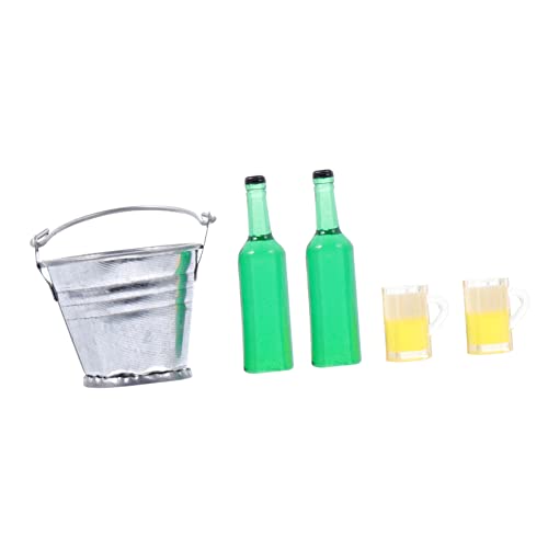 IMIKEYA 1 Satz Bier Miniatur für kinderspielzeug Mini-Bierdekorationen Toys spielsachen für Kid Toys Modell eines Mini-Biereimers Modell Eisbierflaschen Eisen von IMIKEYA