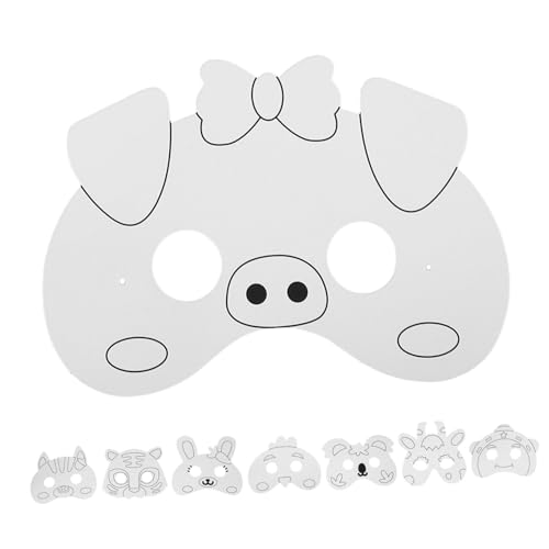 IMIKEYA 1 Satz Cosplay weiße Masken Party Fuchs Produkte malen Färbbar bastelset für tiere Festtagsmaske Kinderspaß mit Maskenbasteln DIY-Maske leere Papiermaske leere Augenmaske IMIKEYA 1 Satz Cosplay weiße Masken Party Fuchs Produkte malen Färbbar bastelset für tiere Festtagsmaske Kinderspaß mit Maskenbasteln DIY-Maske leere Papiermaske leere Augenmaske von IMIKEYA