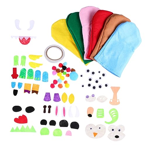 IMIKEYA 1 Satz DIY Handpuppen Set für Kreatives Filz Bastelset Handpuppen Selbstgemacht Eltern Junge Mädchen Fördert Kreativität und Koordination für Jungen IMIKEYA 1 Satz DIY Handpuppen Set für Kreatives Filz Bastelset Handpuppen Selbstgemacht Eltern Junge Mädchen Fördert Kreativität und Koordination für Jungen von IMIKEYA