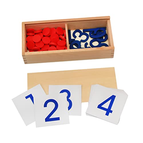 IMIKEYA 1 Satz Digitale Mathe-lehrmittel Berechnen Digitales Mathespielzeug Aus Holz Mathe- Zubehör Für Den Mathematikunterricht Kinderspielzeug Hölzern von IMIKEYA