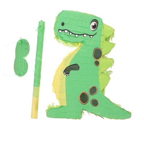 IMIKEYA 1 Satz Dinosaurier-Pinata Drachen-Gastgeschenke Dinosaurier-Spiele Cowgirl-Piñata kleine Piñata Dinosaurier-Geburtstagsdekoration Dinosaurier-Piñata Papier Green von IMIKEYA