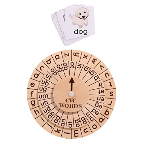 IMIKEYA 1 Satz Drehbare Buchstabenplatte für Vorschulkinder Gedächtnis Koordination und Kognitiver Entwicklung für Eltern Spiele IMIKEYA 1 Satz Drehbare Buchstabenplatte für Vorschulkinder Gedächtnis Koordination und Kognitiver Entwicklung für Eltern Spiele von IMIKEYA