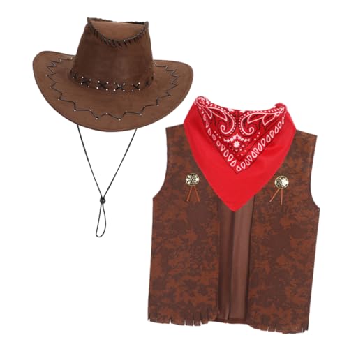 IMIKEYA 1 Satz Dreiteiliger Jeansanzug Kuhkostüm Für Cowgirl-kostüme Für Teenager Cowboy-outfit Für Jungen Cowboykostüm Für Mädchen Cowboykostüm Für Stoff IMIKEYA 1 Satz Dreiteiliger Jeansanzug Kuhkostüm Für Cowgirl-kostüme Für Teenager Cowboy-outfit Für Jungen Cowboykostüm Für Mädchen Cowboykostüm Für Stoff von IMIKEYA