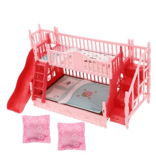 IMIKEYA 1 Satz Etagenbett Für Puppen Puppenbett Miniatur Mini House Accessory Puppenhausbett Spielzeugbett 1 Puppenhausmöbel Im Maßstab 12 Mädchen Mini-Sachen Plastik Rosa IMIKEYA 1 Satz Etagenbett Für Puppen Puppenbett Miniatur Mini House Accessory Puppenhausbett Spielzeugbett 1 Puppenhausmöbel Im Maßstab 12 Mädchen Mini-Sachen Plastik Rosa von IMIKEYA