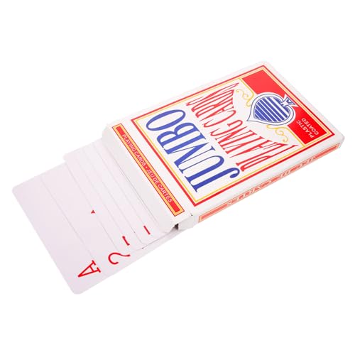 IMIKEYA 1 Satz Extra große Spielkarten für Karten Kartenspiel Party-Spielkarte große Karten unterhaltsame Spielkarte Zubehör für Brettspiele unterhaltsame Karten Kartenrequisiten Papier IMIKEYA 1 Satz Extra große Spielkarten für Karten Kartenspiel Party-Spielkarte große Karten unterhaltsame Spielkarte Zubehör für Brettspiele unterhaltsame Karten Kartenrequisiten Papier von IMIKEYA