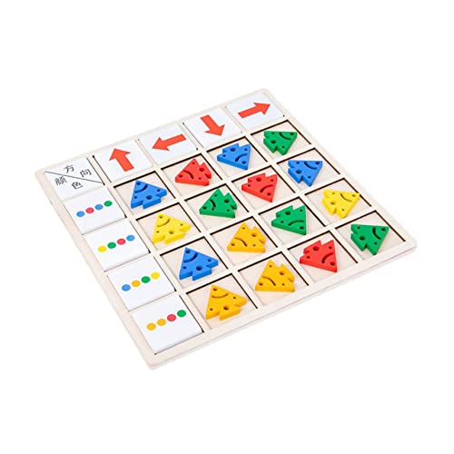 IMIKEYA 1 Satz Farbenfrohes Lernspielzeug Interaktives Brettspiel für Farberkennung und Richtungserkennung Pädagogisches für Eltern Junge Mädchen Interaktion für Vorschulkinder von IMIKEYA