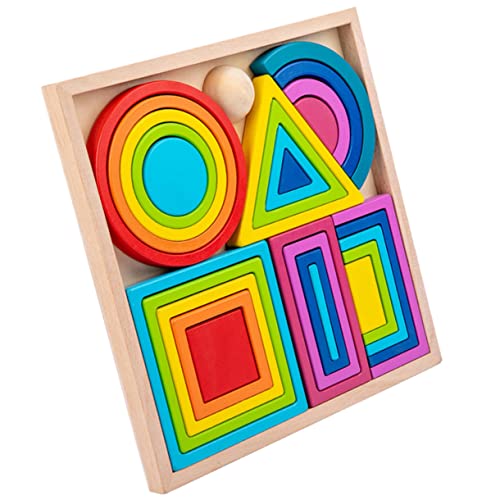 IMIKEYA 1 Satz Farbenfrohes Lernspielzeug für Kleinkinder Montessori Holzpuzzle zur Farberkennung und Formsortierung Fördert Kreativität und Hand Augen Koordination für Vorschulkinder IMIKEYA 1 Satz Farbenfrohes Lernspielzeug für Kleinkinder Montessori Holzpuzzle zur Farberkennung und Formsortierung Fördert Kreativität und Hand Augen Koordination für Vorschulkinder von IMIKEYA