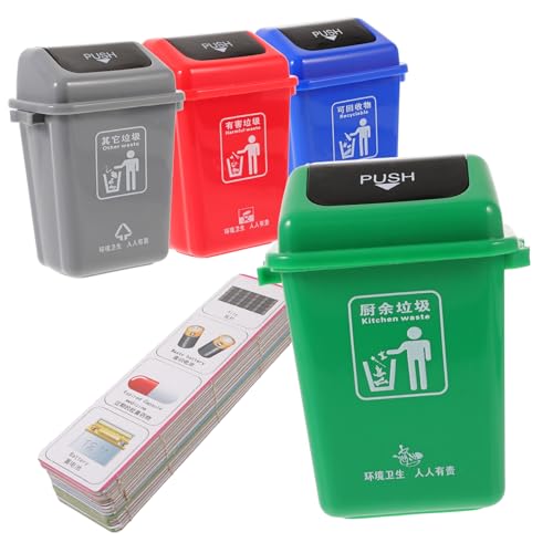IMIKEYA 1 Satz Garbage Sorting Toy Umweltfreundliches Lernspielzeug für Mülltrennung mit Verschiedenen Schwierigkeitsgraden für Spielerisches Lernen und Umweltbewusstsein von IMIKEYA