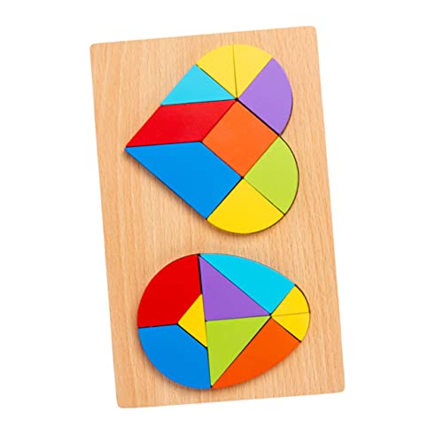 IMIKEYA 1 Satz Geometrisches Holzpuzzle für Herz und Eiform Tangram Puzzle Pädagogisches Lernspielzeug Kreativität und Hand Augen Koordination für Zuhause IMIKEYA 1 Satz Geometrisches Holzpuzzle für Herz und Eiform Tangram Puzzle Pädagogisches Lernspielzeug Kreativität und Hand Augen Koordination für Zuhause von IMIKEYA