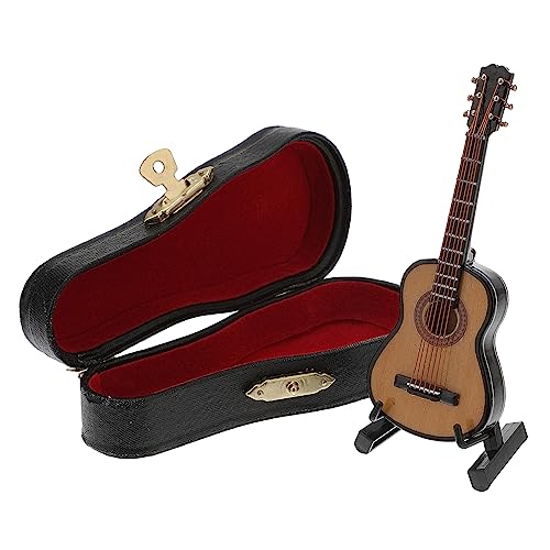IMIKEYA 1 Satz Gitarre Modell aus Holz mit Dekoration für Puppenhaus Einzigartiges für Freunde Klassisches Design Holzfarbe für Wohnkultur IMIKEYA 1 Satz Gitarre Modell aus Holz mit Dekoration für Puppenhaus Einzigartiges für Freunde Klassisches Design Holzfarbe für Wohnkultur von IMIKEYA