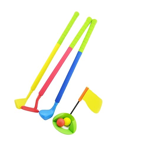 IMIKEYA 1 Satz Golf Set für Jungen und Mini Golfschläger und Bälle mit Spielmatte Sicheres Pädagogisches Golfsportspielzeug für Outdoor Aktivitäten und Eltern Junge Mädchen Spiele von IMIKEYA