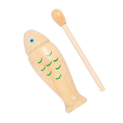 IMIKEYA Musikspielzeug Holz Schlaginstrument für Kleinkinder 2 Stück Einfach zu Bedienen Fördert Kreativität und Gehör Lernspielzeug für Musikunterricht von IMIKEYA