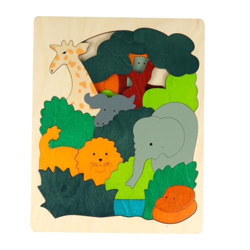 IMIKEYA 1 Satz Holz Puzzle für Kleinkinder Lagiges Tierpuzzle Sicheres und Pädagogisches Holzspielzeug für Kreative für Entwicklung von Selbstvertrauen und Geschicklichkeit IMIKEYA 1 Satz Holz Puzzle für Kleinkinder Lagiges Tierpuzzle Sicheres und Pädagogisches Holzspielzeug für Kreative für Entwicklung von Selbstvertrauen und Geschicklichkeit von IMIKEYA