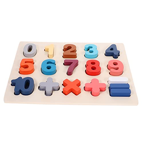 IMIKEYA 1 Satz Holz Puzzle für Kleinkinder Lernspielzeug Formen Pädagogisches Farberkennung und Motorischen Fähigkeiten für Jungen von IMIKEYA
