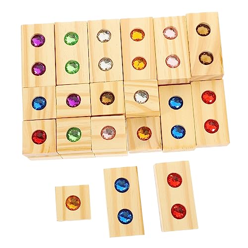 IMIKEYA 1 Satz Holzbausteine mit Edelsteinen Teiliges Spielzeugset für Fördert Farben Erkennen Sortieren und Kreative Denkfähigkeiten Lernspielzeug für Frühkindliche Entwicklung IMIKEYA 1 Satz Holzbausteine mit Edelsteinen Teiliges Spielzeugset für Fördert Farben Erkennen Sortieren und Kreative Denkfähigkeiten Lernspielzeug für Frühkindliche Entwicklung von IMIKEYA