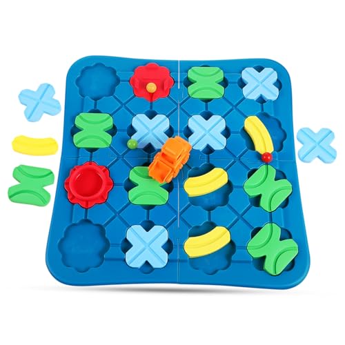 IMIKEYA 1 Satz Intellektuelles Schienenspielzeug Logische Straßenbauer Kleinkinder Who Teaser Puzzle-Logik-Builder Für Von 4 Bis 8 Jahren Labyrinth Planke Ausbildung Spuren Plastik von IMIKEYA