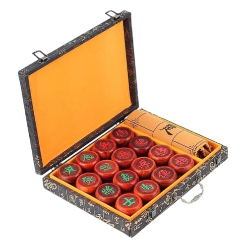 IMIKEYA 1 Satz Interaktives Schachspiel Set aus Holz Traditionelles Chinesisches Schach für Erwachsene und Faltbarem Schachbrett und Aufbewahrungsbox für Schachtraining und Freizeitspiele IMIKEYA 1 Satz Interaktives Schachspiel Set aus Holz Traditionelles Chinesisches Schach für Erwachsene und Faltbarem Schachbrett und Aufbewahrungsbox für Schachtraining und Freizeitspiele von IMIKEYA
