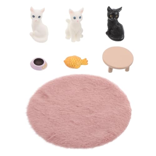IMIKEYA Süße Miniatur Katzenfiguren Satz für Puppenhaus Plüschige Katzendekoration Realistische Kleiner Katzen Kawaii Puppenhauszubehör Mikrolandschaftsdekor IMIKEYA Süße Miniatur Katzenfiguren Satz für Puppenhaus Plüschige Katzendekoration Realistische Kleiner Katzen Kawaii Puppenhauszubehör Mikrolandschaftsdekor von IMIKEYA