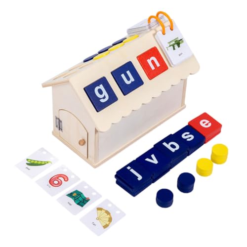 IMIKEYA 1 Satz Kinderbuchstabe kognitives kinderspielzeug Alphabet-Rechtschreibspiel Alphabet-Kabine Lernspielzeug für Bildungsspielzeug Briefe Karten Holz IMIKEYA 1 Satz Kinderbuchstabe kognitives kinderspielzeug Alphabet-Rechtschreibspiel Alphabet-Kabine Lernspielzeug für Bildungsspielzeug Briefe Karten Holz von IMIKEYA