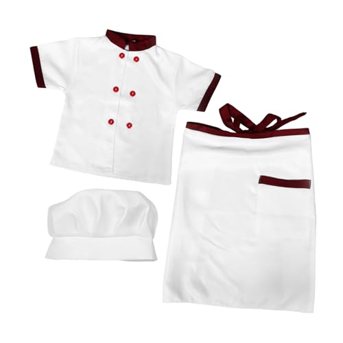 IMIKEYA Kochkostüm für Kinder Satz mit Schürze Kochmütze und Kurzarm Outfit Rollenspielkostüm für Jungen und Mädchen für Kleine IMIKEYA Kochkostüm für Kinder Satz mit Schürze Kochmütze und Kurzarm Outfit Rollenspielkostüm für Jungen und Mädchen für Kleine von IMIKEYA